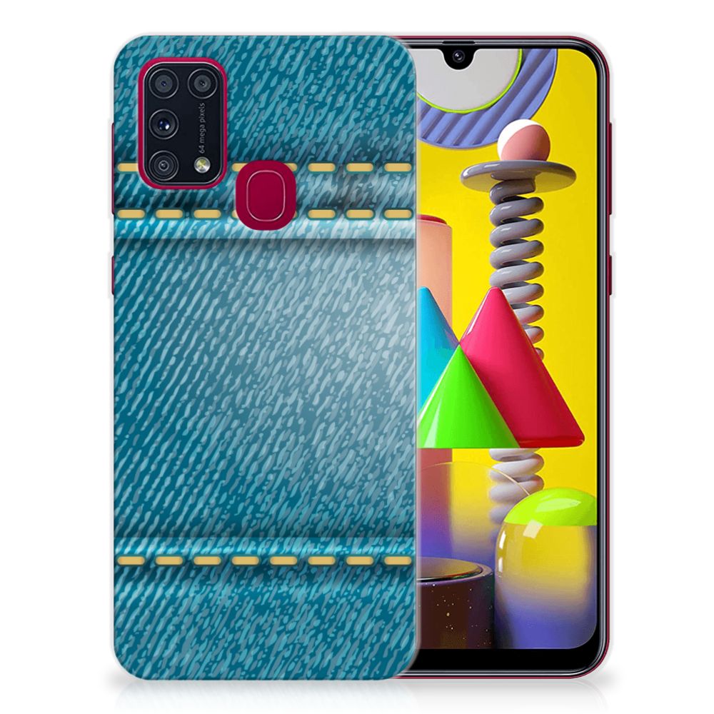 Samsung Galaxy M31 Silicone Back Cover Jeans