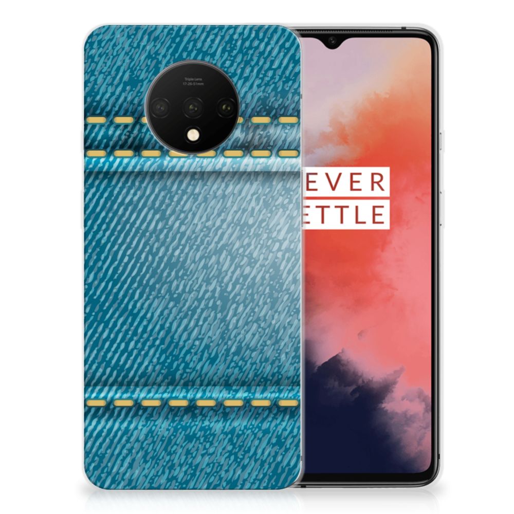 OnePlus 7T Silicone Back Cover Jeans