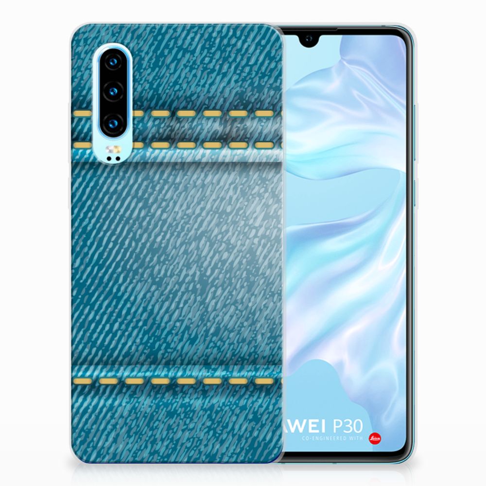 Huawei P30 Silicone Back Cover Jeans