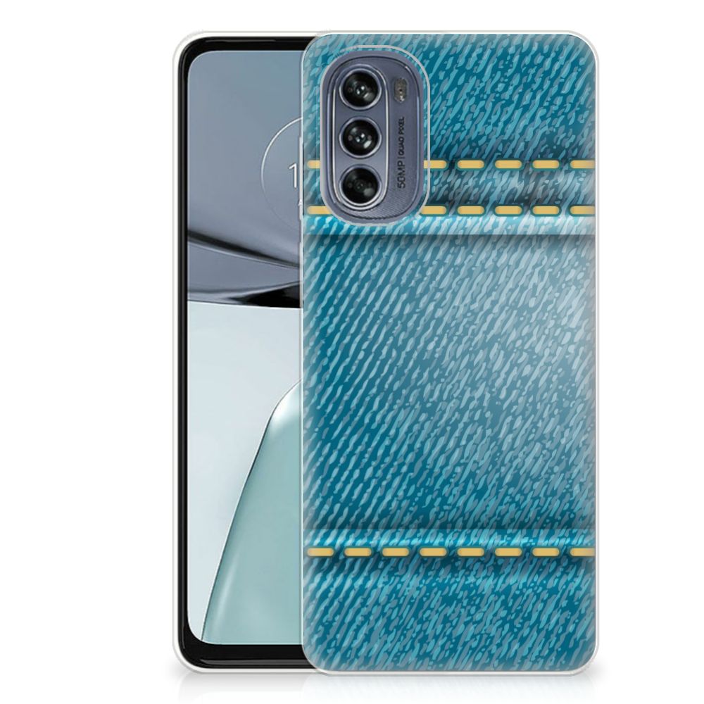 Motorola Moto G62 5G Silicone Back Cover Jeans