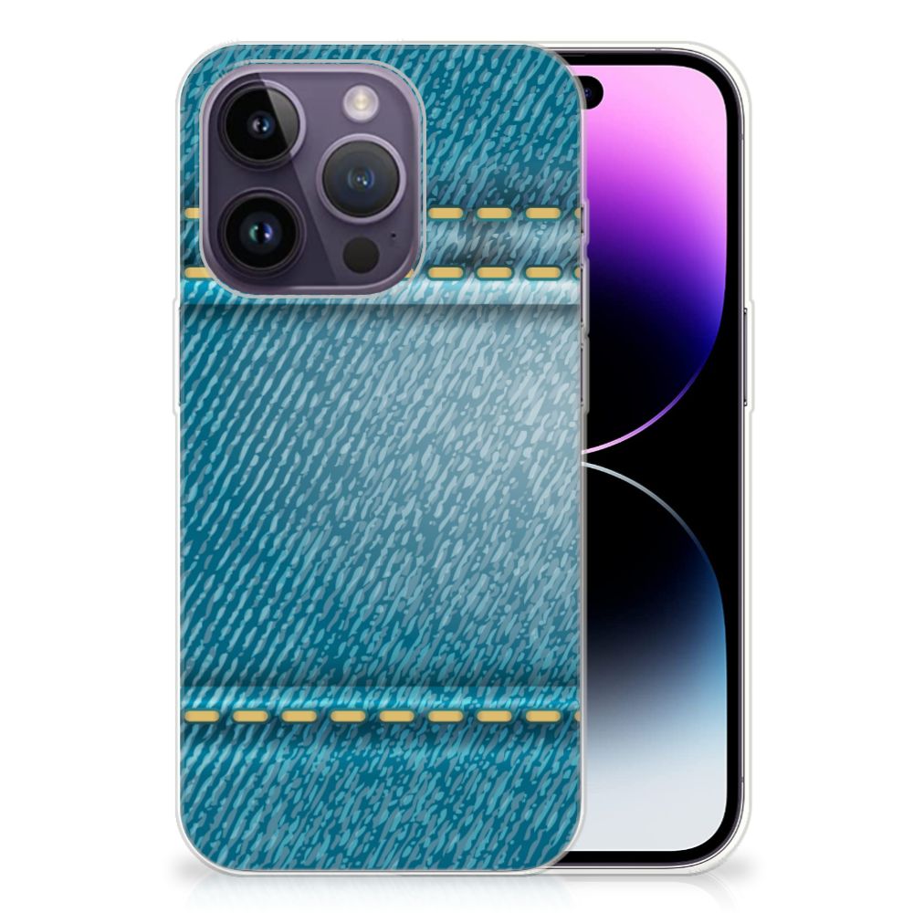 Apple iPhone 14 Pro Silicone Back Cover Jeans