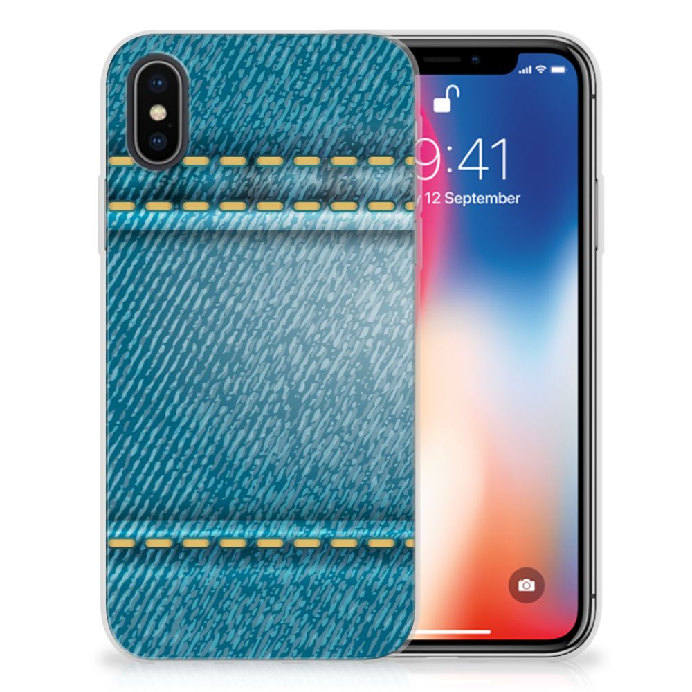 Apple iPhone X | Xs Silicone Back Cover Jeans