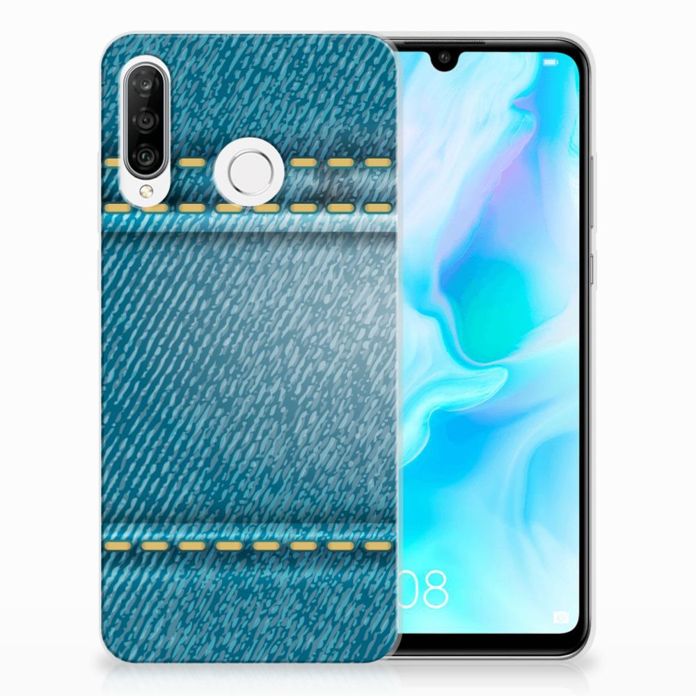 Huawei P30 Lite Silicone Back Cover Jeans