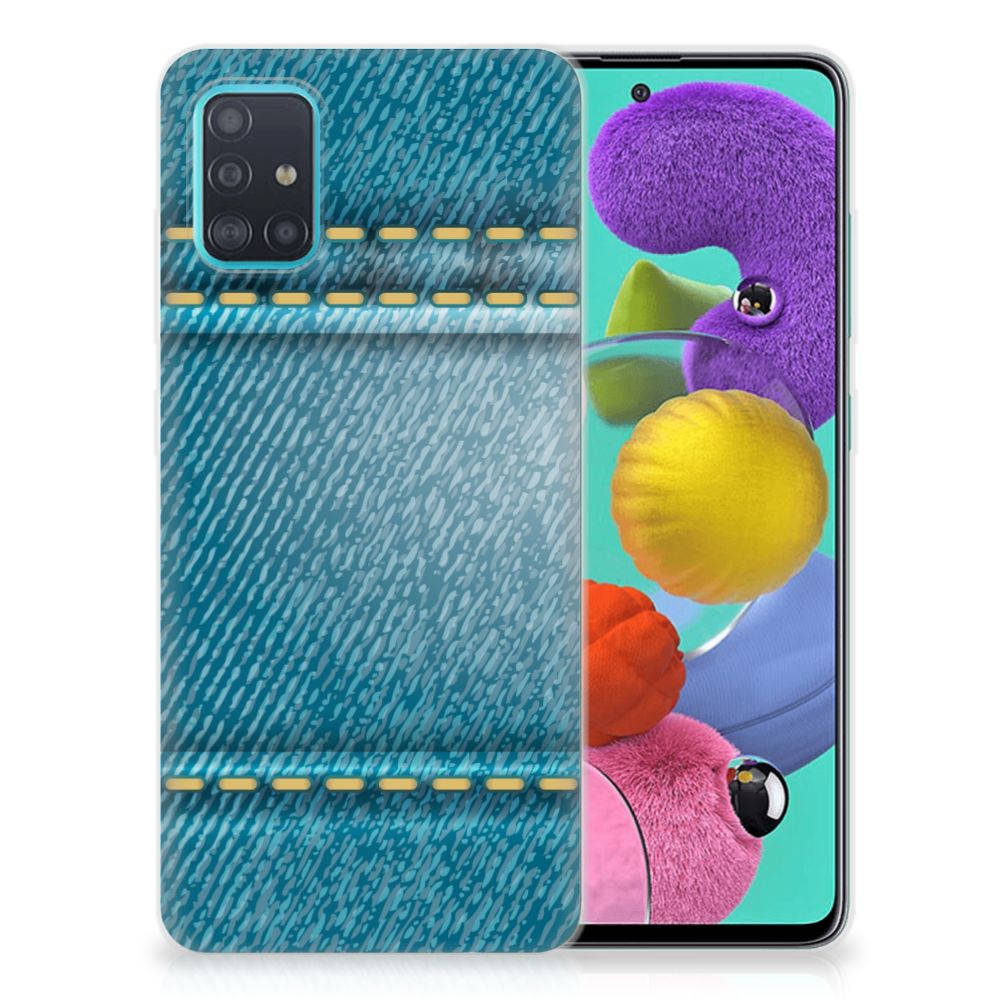 Samsung Galaxy A51 Silicone Back Cover Jeans