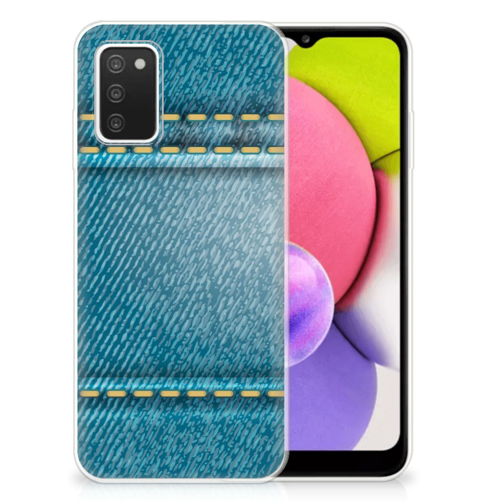 Samsung Galaxy A03S Silicone Back Cover Jeans