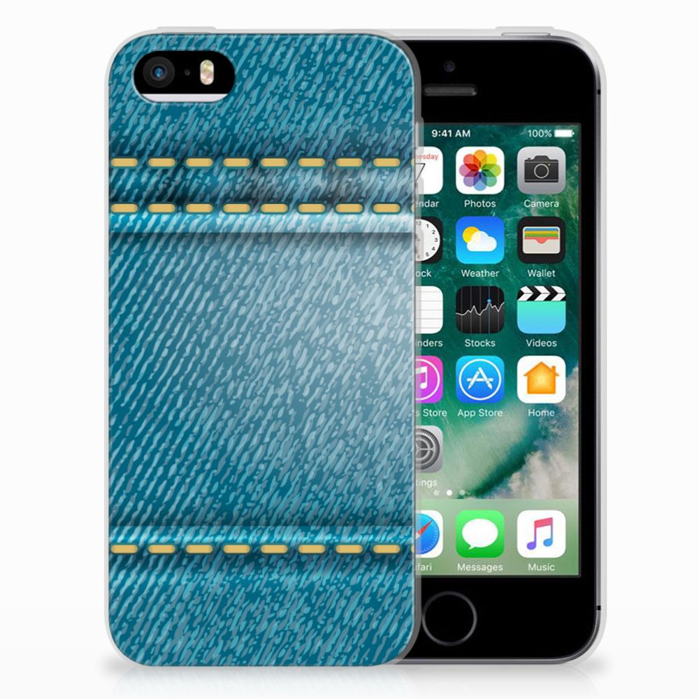 Apple iPhone SE | 5S Silicone Back Cover Jeans