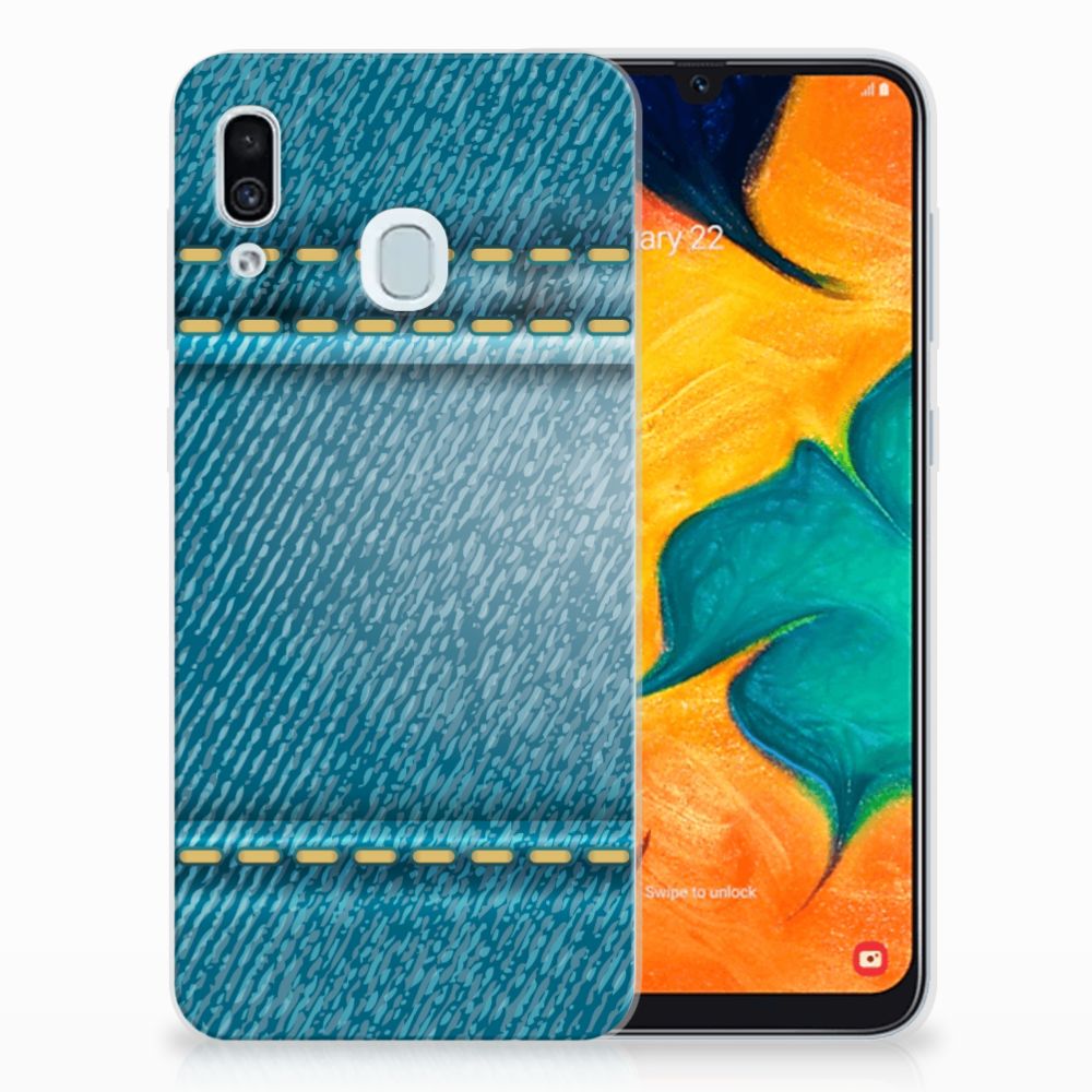 Samsung Galaxy A30 Silicone Back Cover Jeans