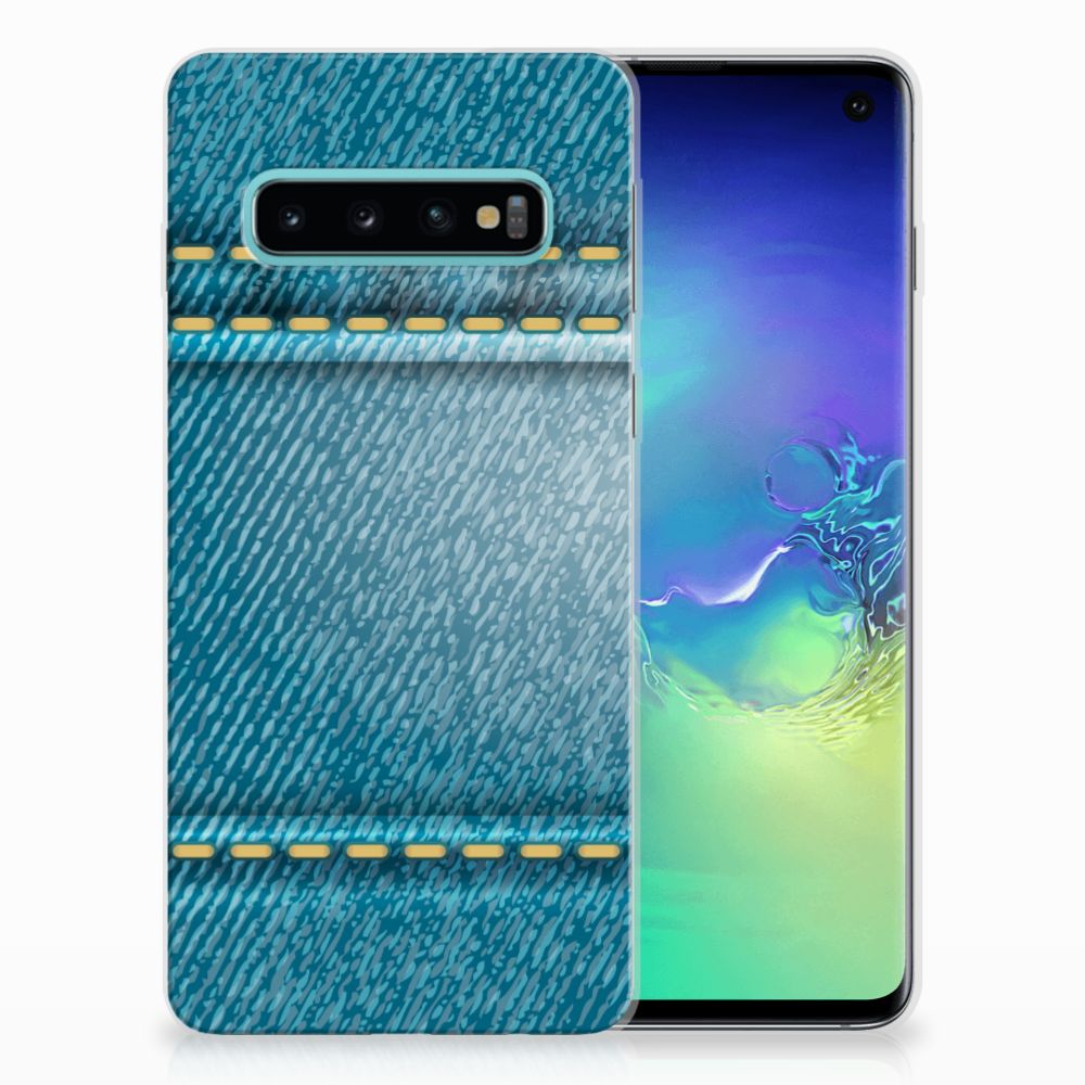 Samsung Galaxy S10 Silicone Back Cover Jeans