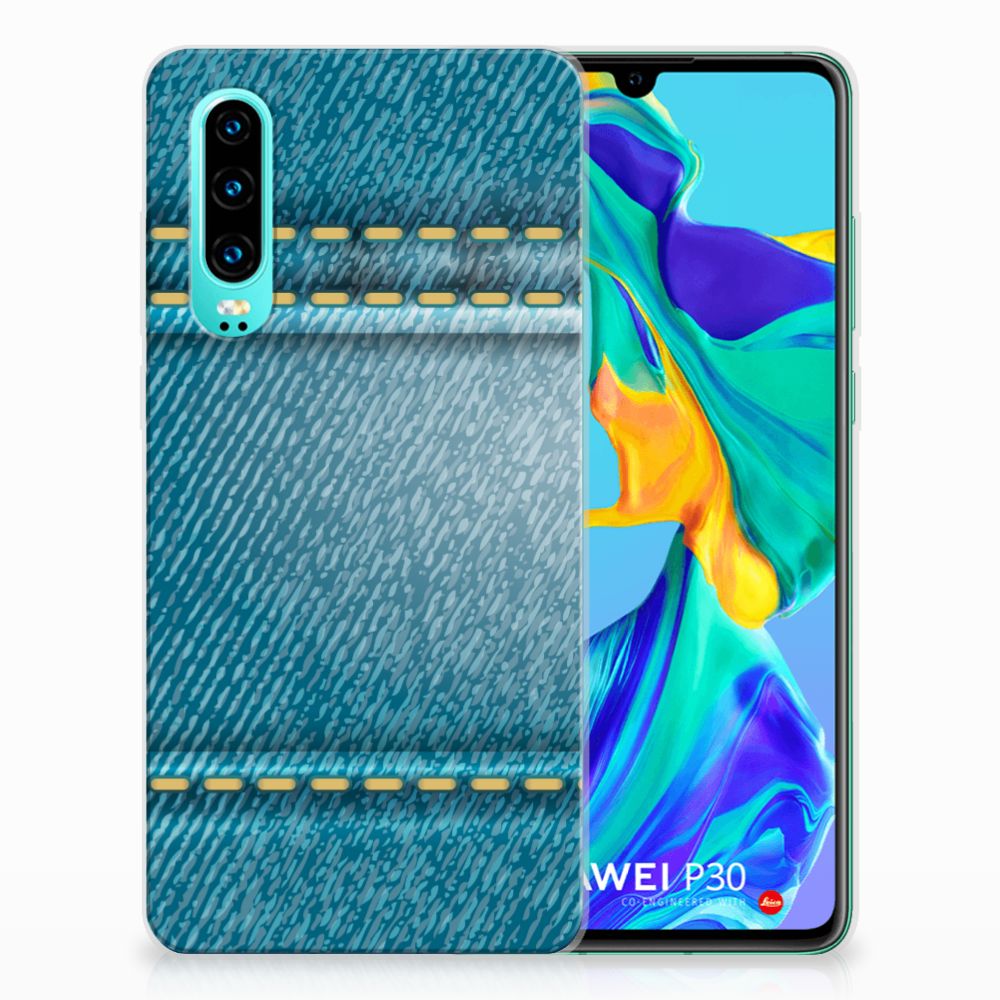 Huawei P30 Silicone Back Cover Jeans