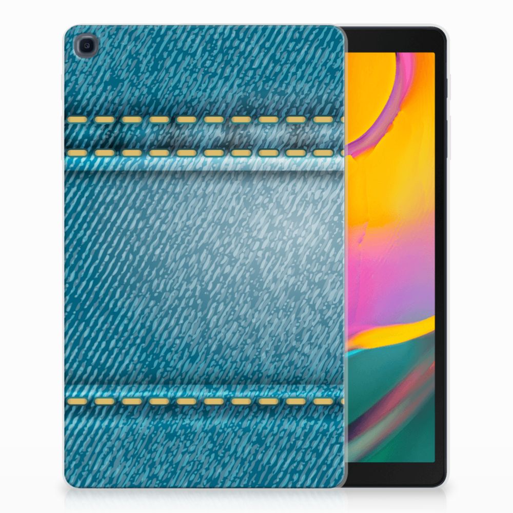 Samsung Galaxy Tab A 10.1 (2019) Leuke Siliconen Hoes Jeans