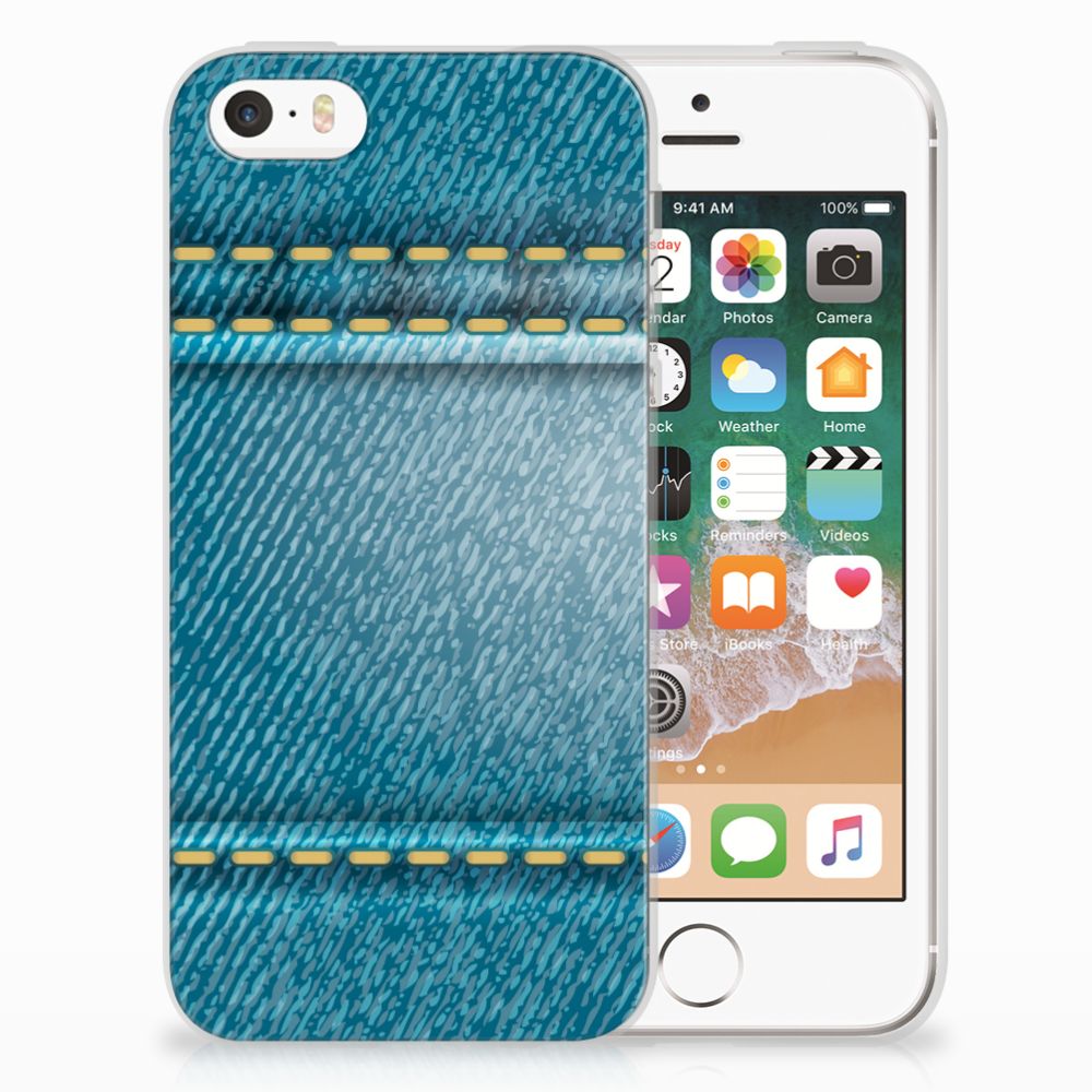 Apple iPhone SE | 5S Silicone Back Cover Jeans