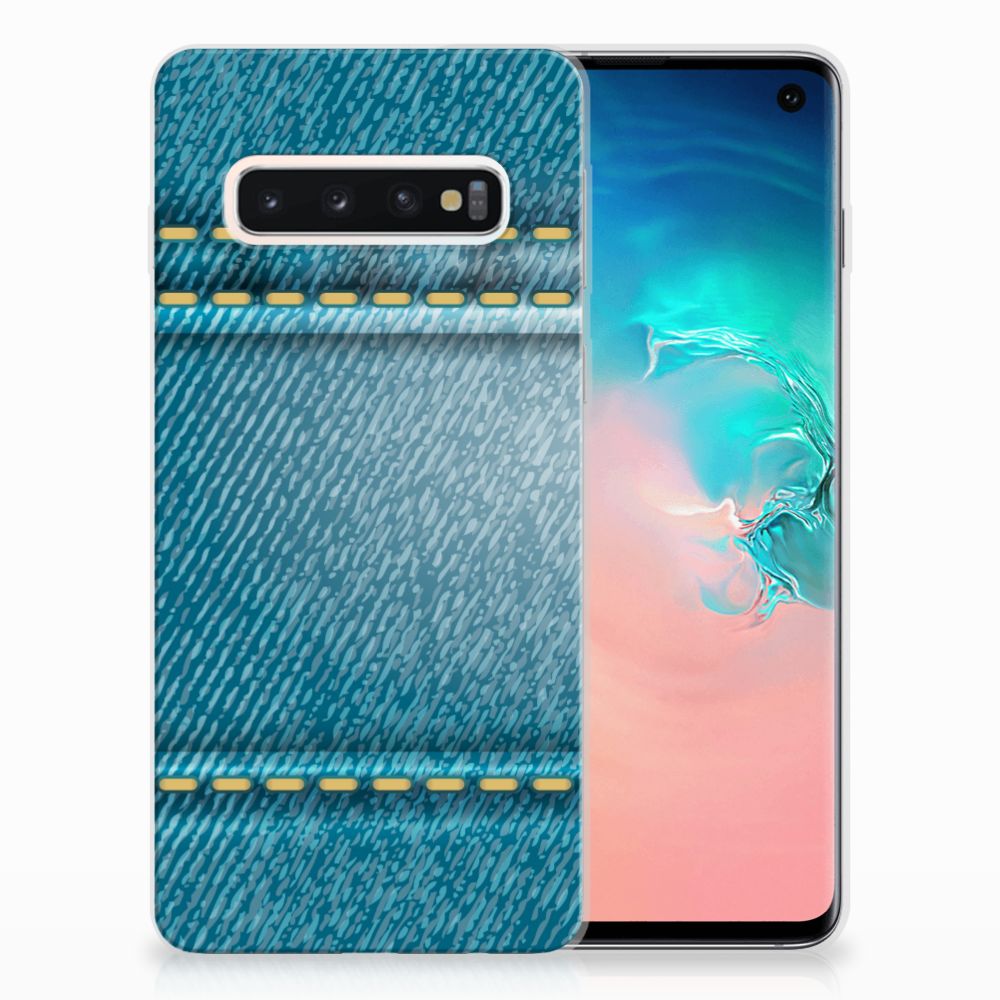 Samsung Galaxy S10 Silicone Back Cover Jeans
