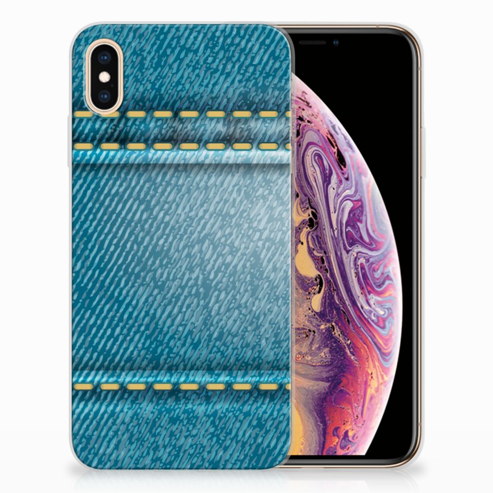Apple iPhone Xs Max Silicone Back Cover Jeans