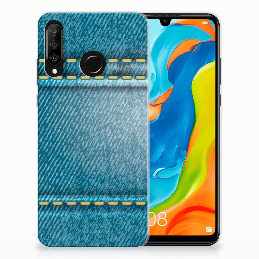 Huawei P30 Lite Silicone Back Cover Jeans