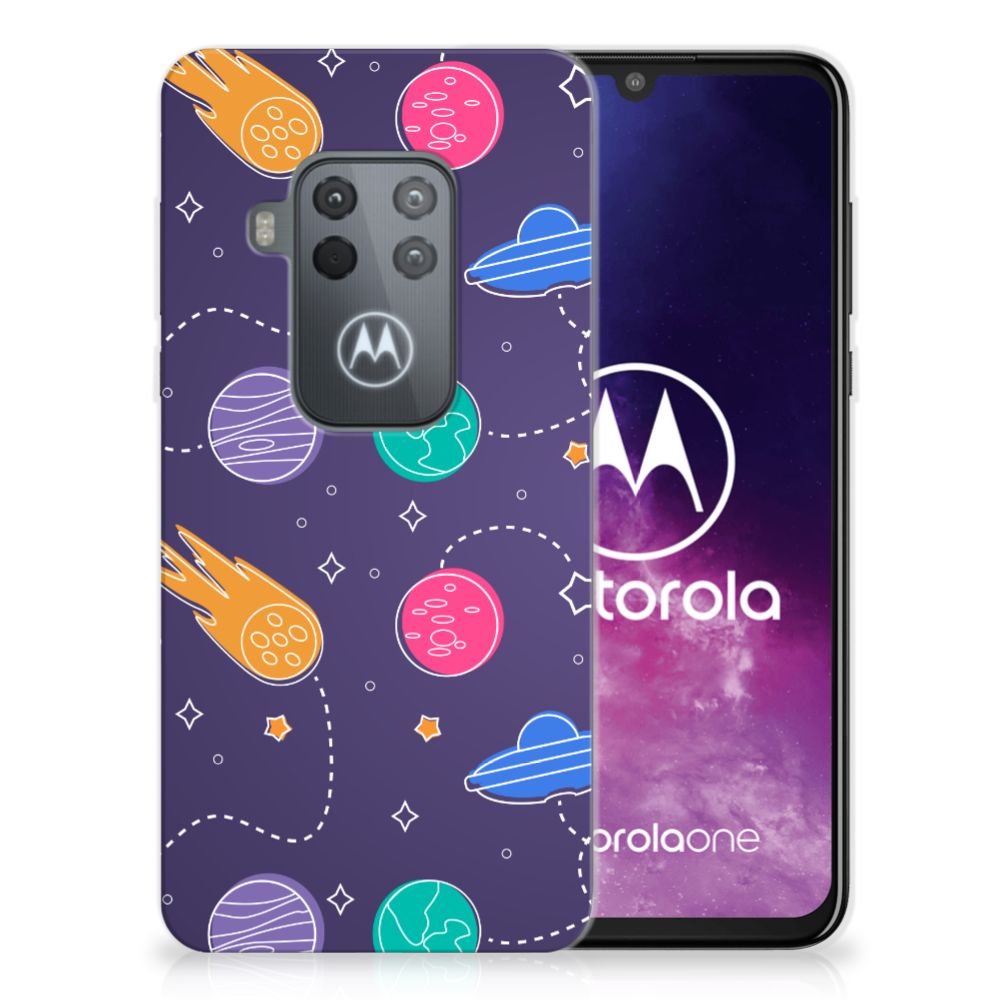Motorola One Zoom Silicone Back Cover Space