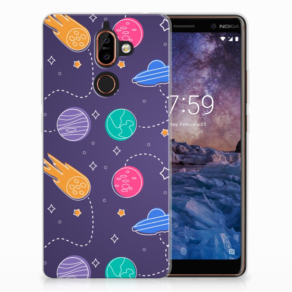 Nokia 7 Plus Silicone Back Cover Space