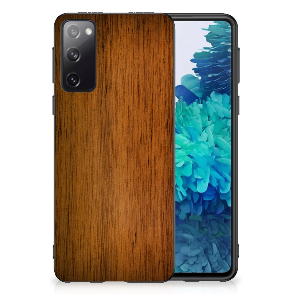 Samsung Galaxy S20 Grip Case Donker Hout