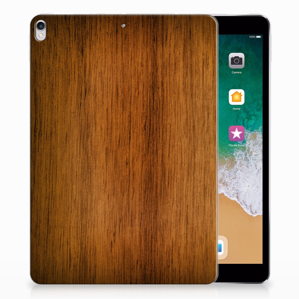 Apple iPad Pro 10.5 Silicone Tablet Hoes Donker Hout