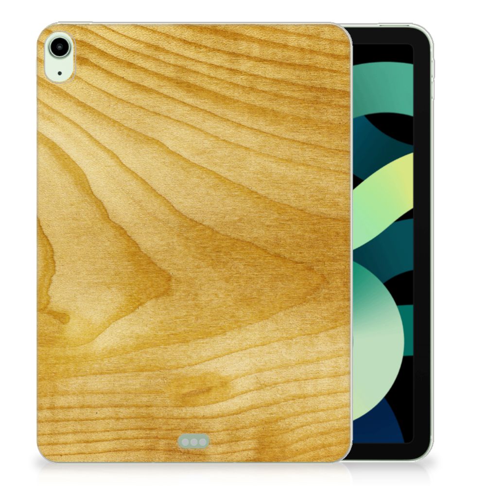 iPad Air (2020/2022) 10.9 inch Silicone Tablet Hoes Licht Hout