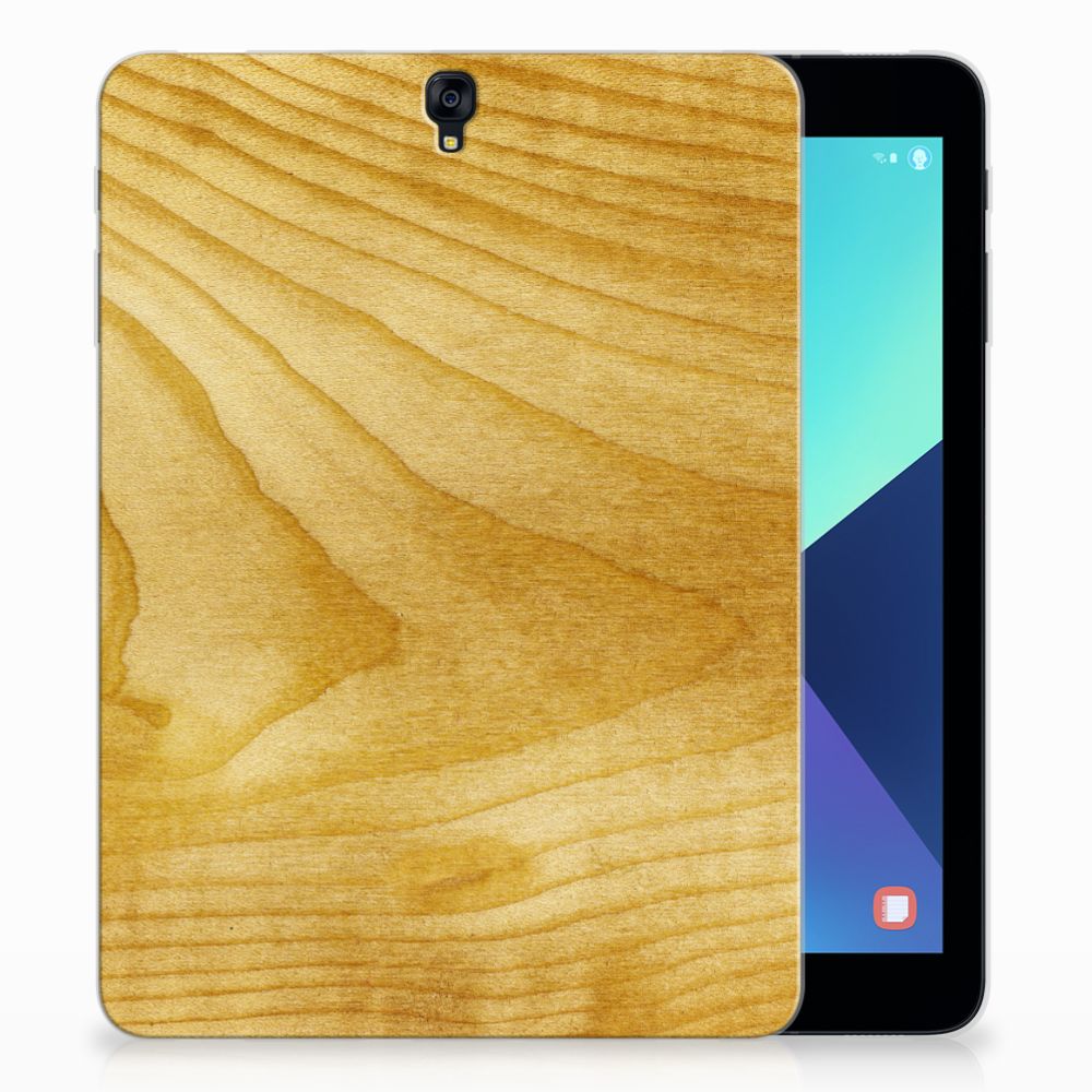 Samsung Galaxy Tab S3 9.7 Silicone Tablet Hoes Licht Hout