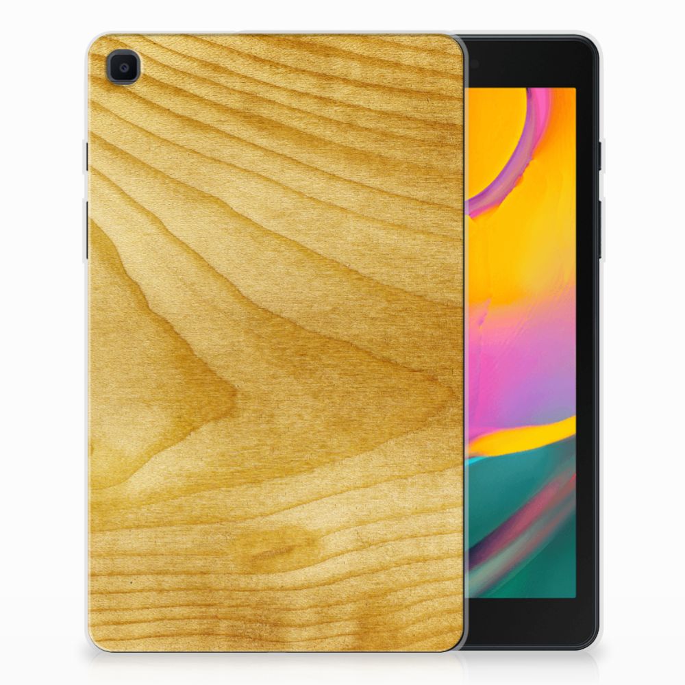 Samsung Galaxy Tab A 8.0 (2019) Silicone Tablet Hoes Licht Hout