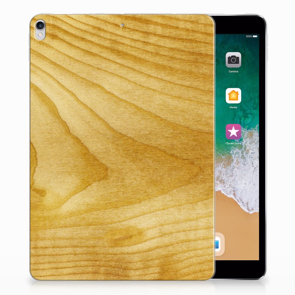 Apple iPad Pro 10.5 Silicone Tablet Hoes Licht Hout