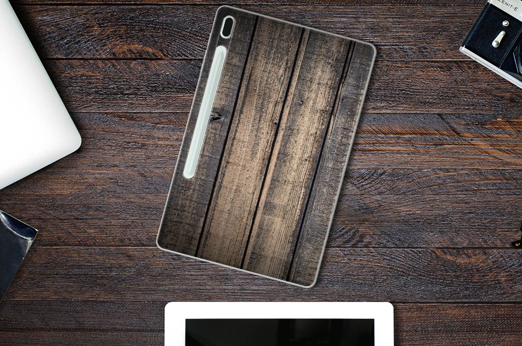 Samsung Galaxy Tab S7FE Silicone Tablet Hoes Steigerhout