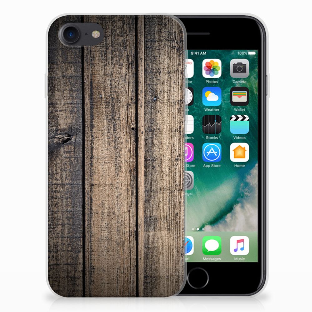 Apple iPhone 7 Uniek TPU Hoesje Steigerhout