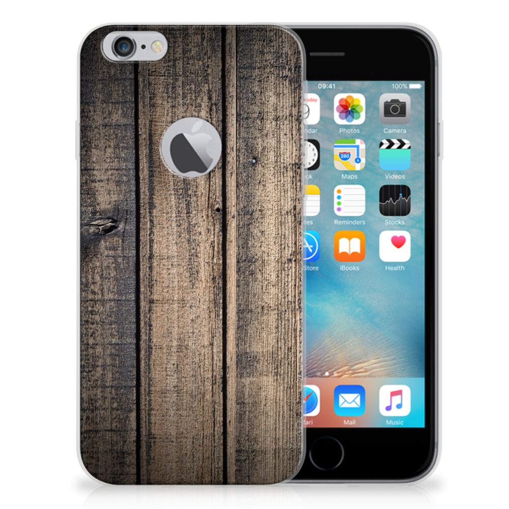 Apple iPhone 6 Plus | 6s Plus Uniek TPU Hoesje Steigerhout