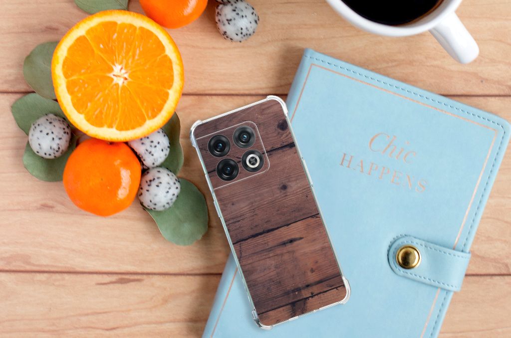 OnePlus 10 Pro Stevig Telefoonhoesje Old Wood