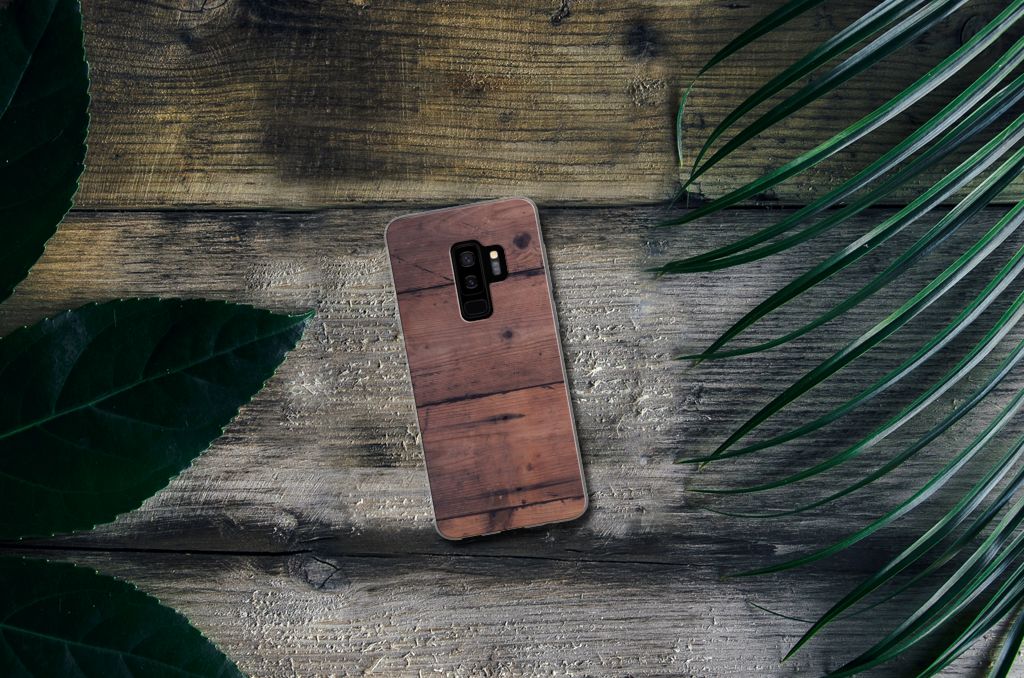 Samsung Galaxy S9 Plus Bumper Hoesje Old Wood