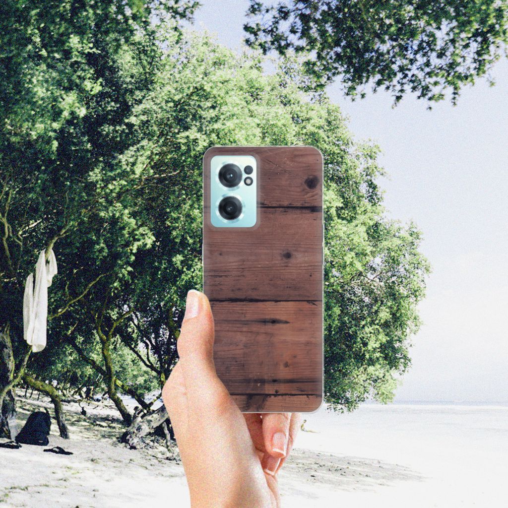 OnePlus Nord CE 2 5G Bumper Hoesje Old Wood