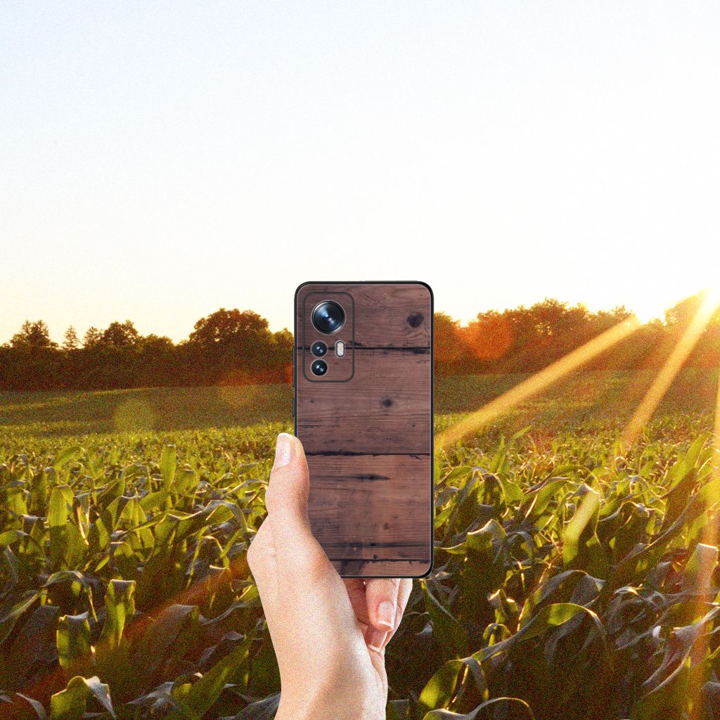 Xiaomi 12 | 12X Houten Print Telefoonhoesje Old Wood