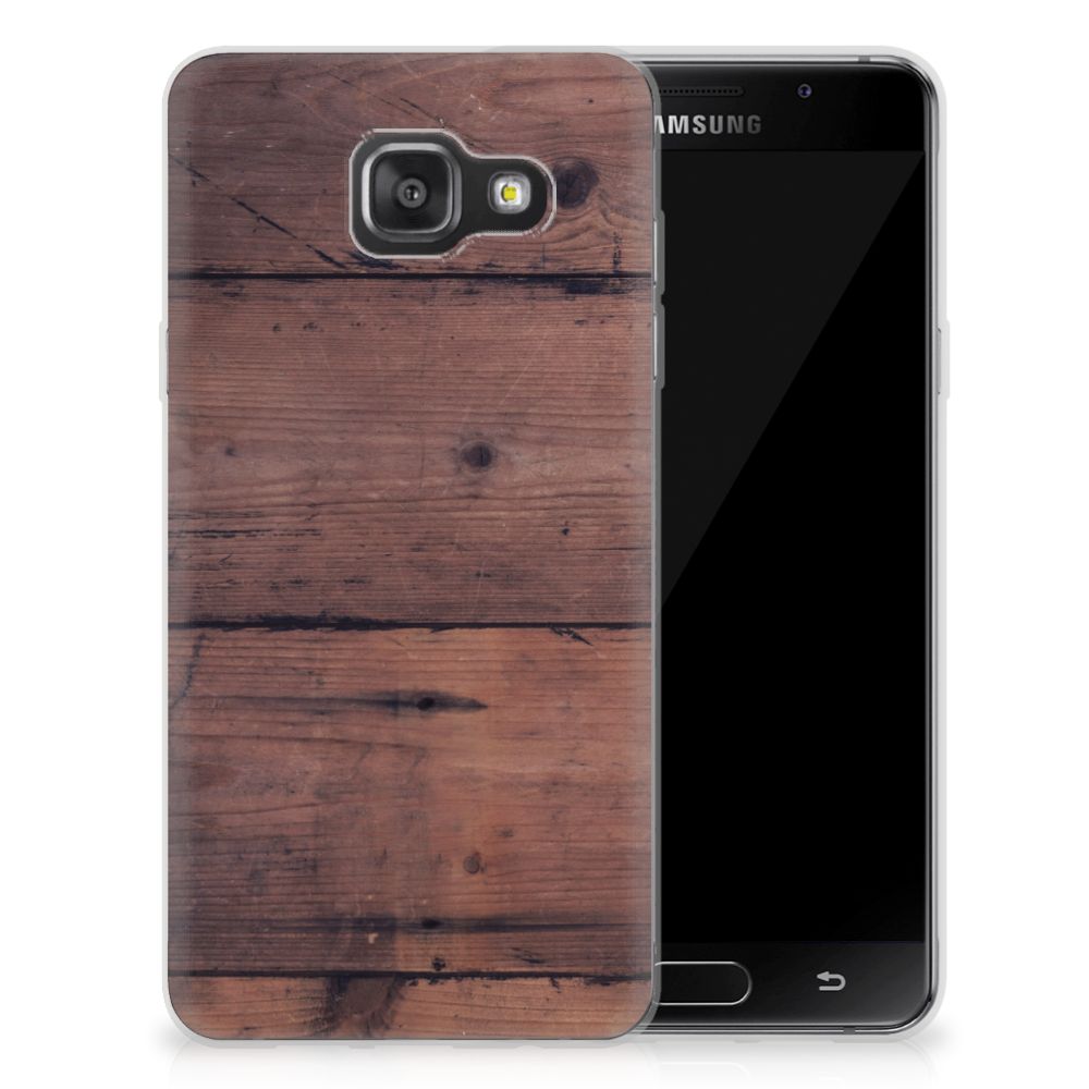 Samsung Galaxy A3 2016 Bumper Hoesje Old Wood