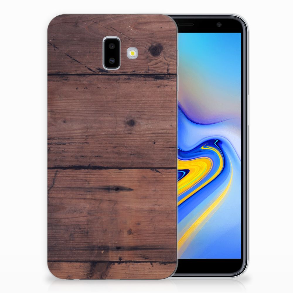 Samsung Galaxy J6 Plus (2018) Bumper Hoesje Old Wood