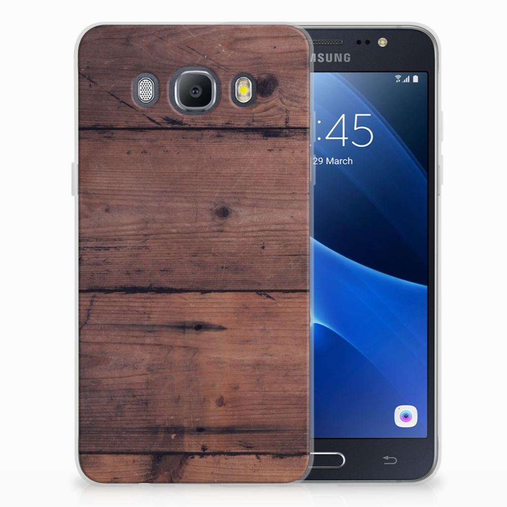 Samsung Galaxy J5 2016 Bumper Hoesje Old Wood
