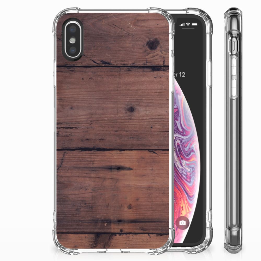 Apple iPhone X | Xs Stevig Telefoonhoesje Old Wood