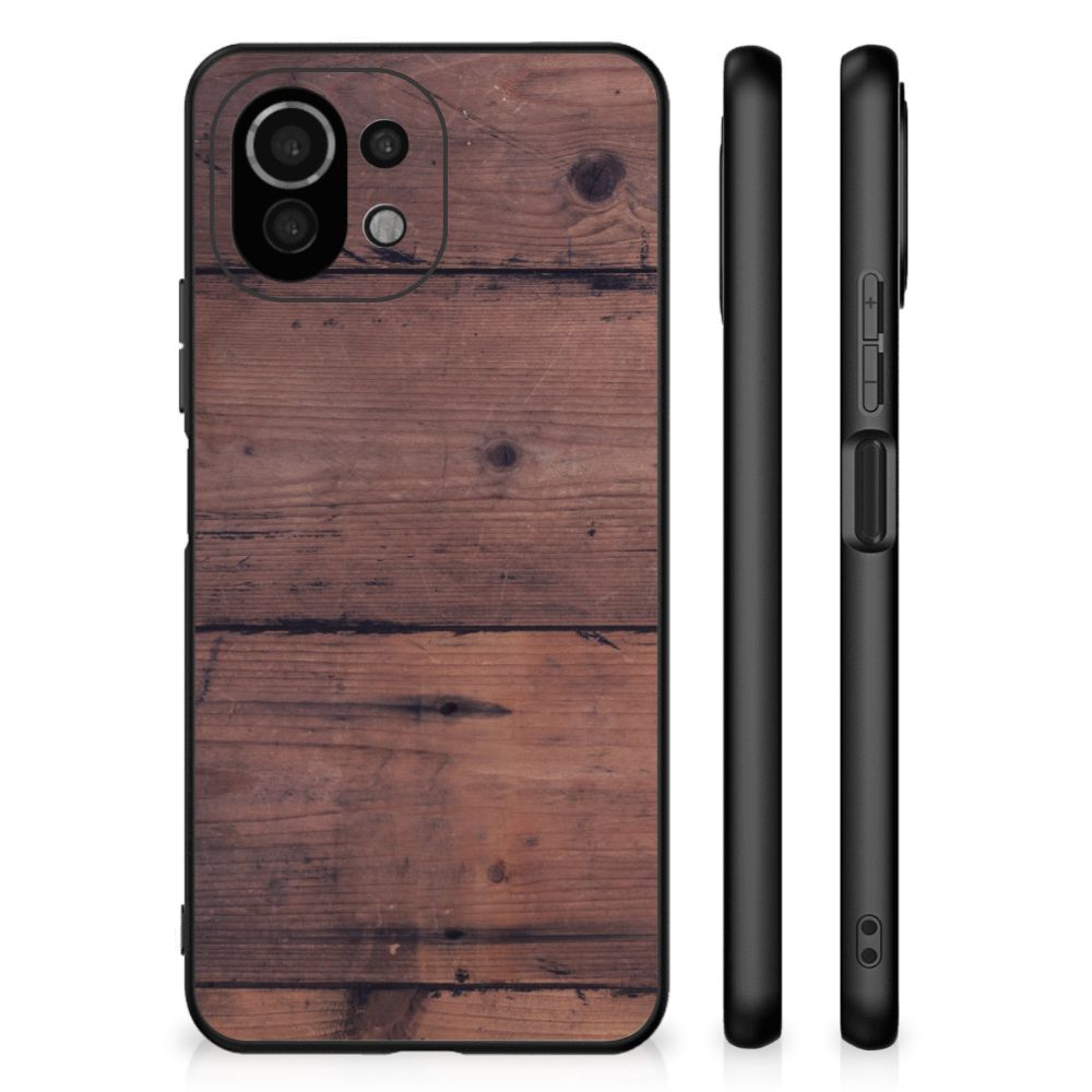Xiaomi 11 Lite 5G NE | Mi 11 Lite Houten Print Telefoonhoesje Old Wood