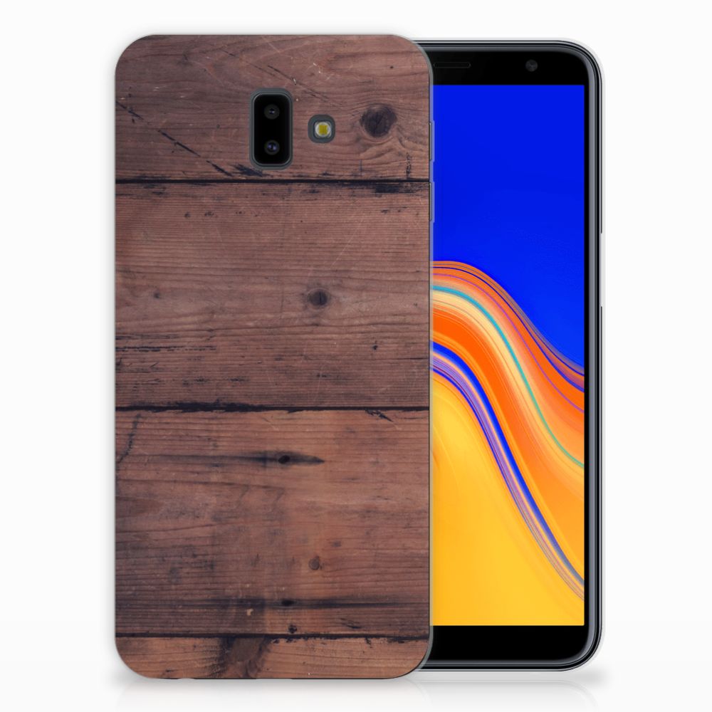 Samsung Galaxy J6 Plus (2018) Bumper Hoesje Old Wood