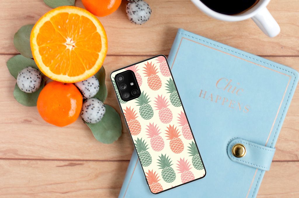 Samsung Galaxy A71 Back Cover Hoesje Ananas 