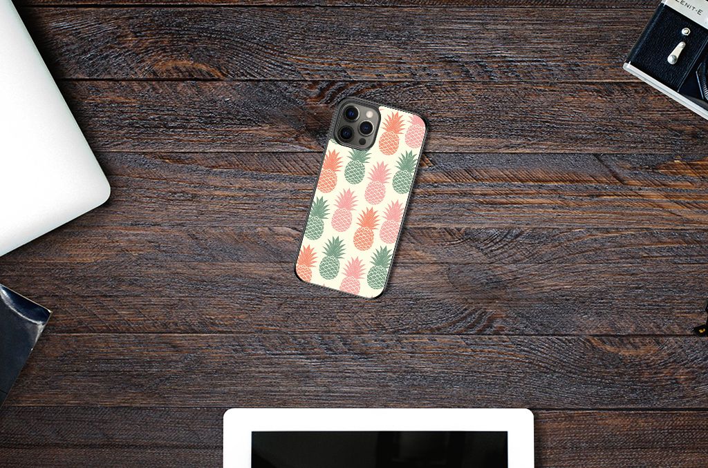 iPhone 12 Pro Max Silicone Case Ananas 