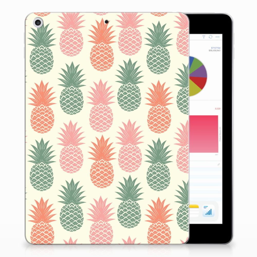 Apple iPad 9.7 (2017) Uniek Design Hoesje Ananas