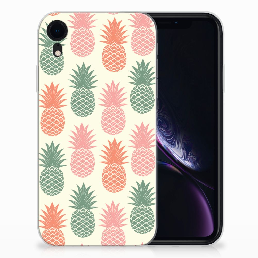 Apple iPhone Xr Siliconen Case Ananas 