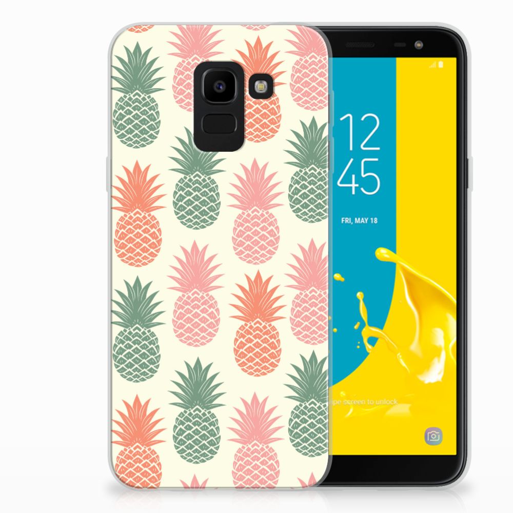 Samsung Galaxy J6 2018 Siliconen Case Ananas 