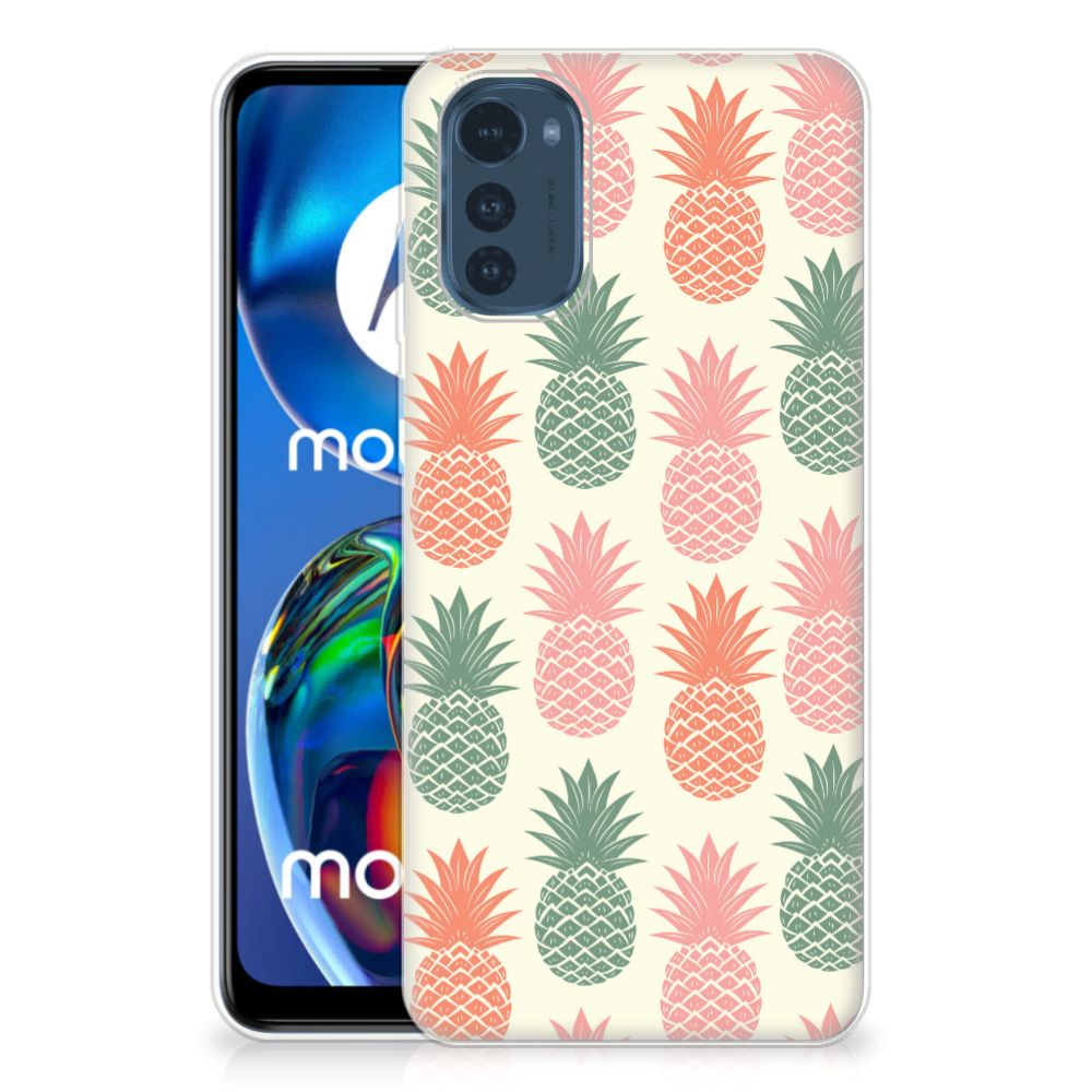 Motorola Moto E32/E32s Siliconen Case Ananas 