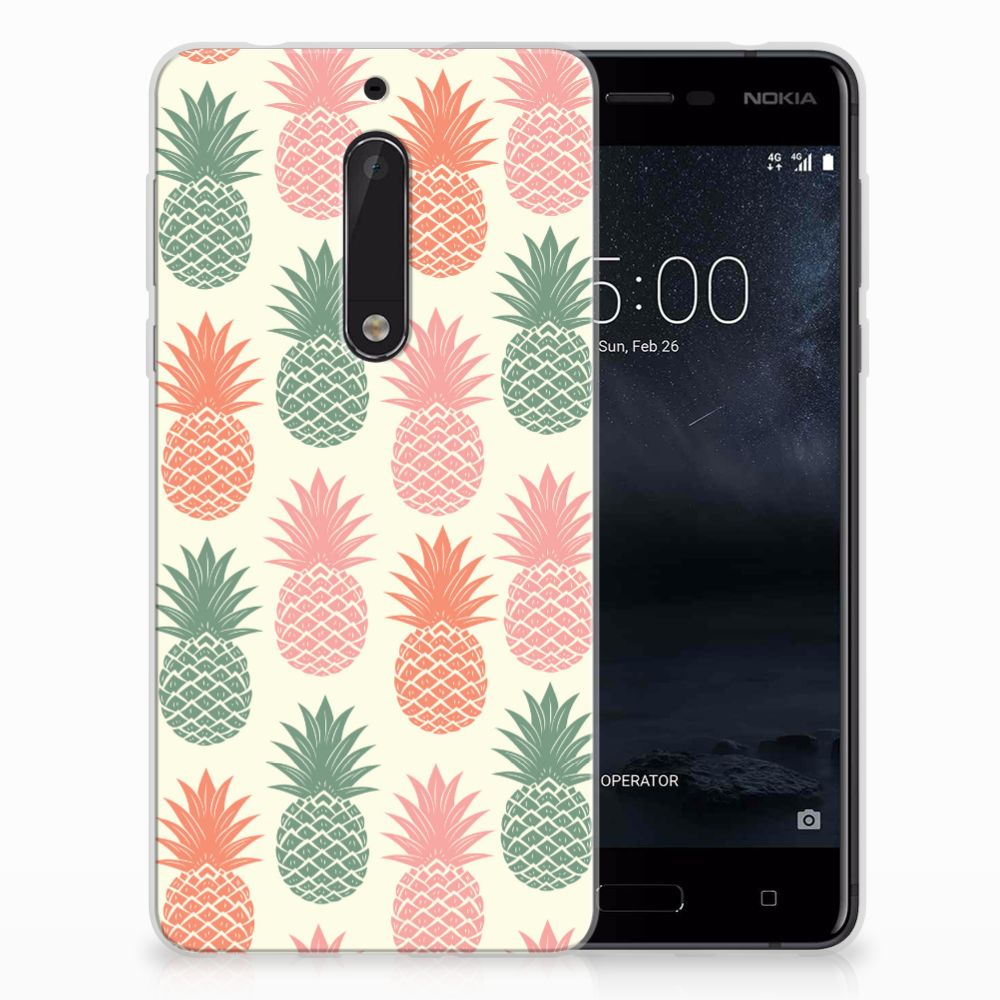 Nokia 5 Siliconen Case Ananas 