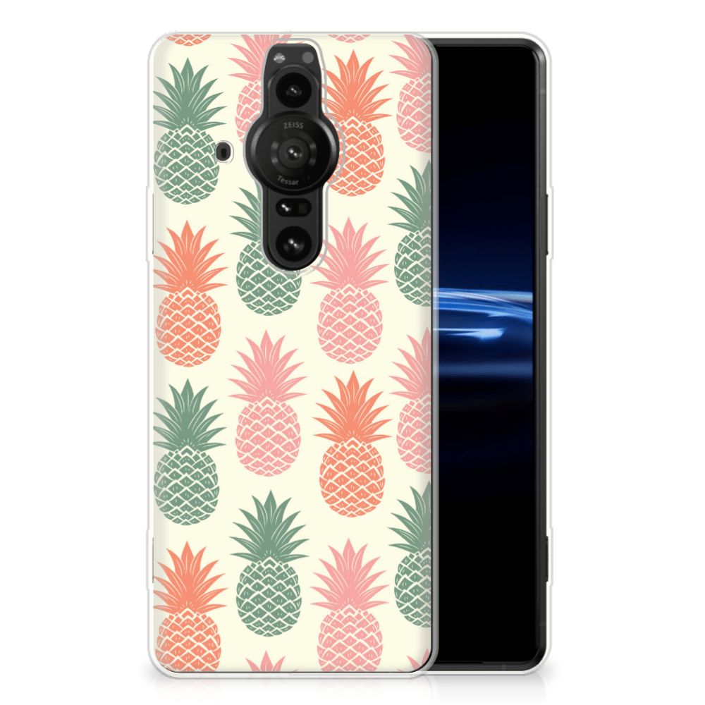 Sony Xperia Pro-I Siliconen Case Ananas 