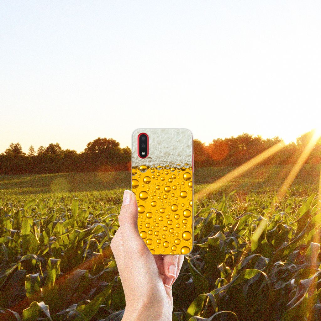 Samsung Galaxy A01 Siliconen Case Bier
