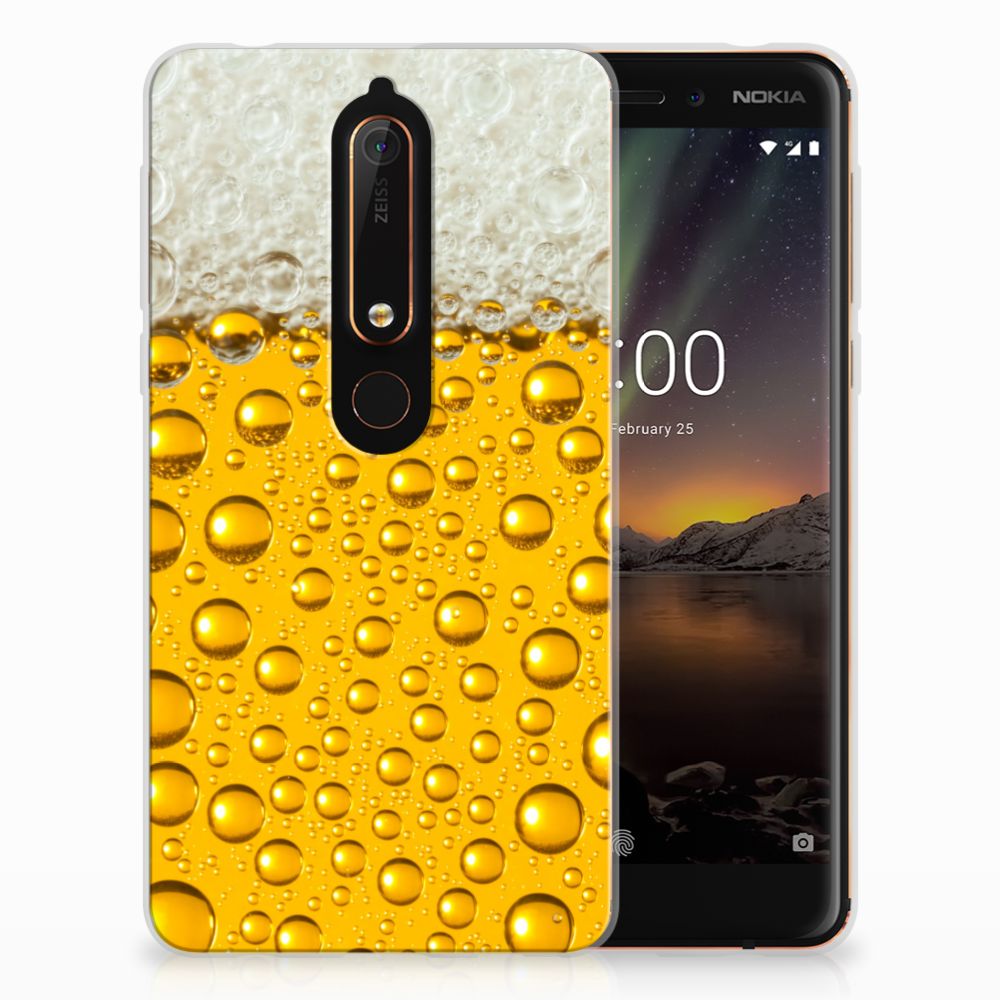 Nokia 6 (2018) Siliconen Case Bier