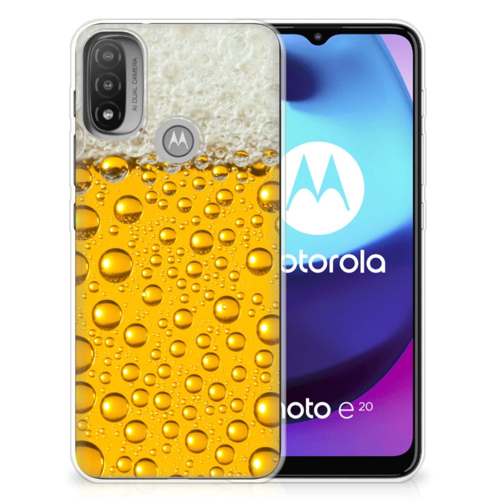 Motorola Moto E20 | E40 Siliconen Case Bier